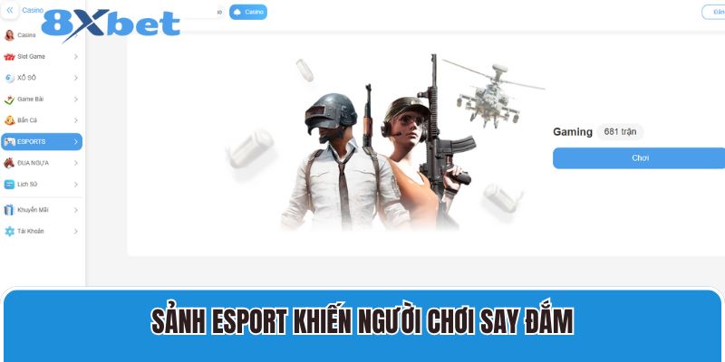 Sảnh Esport khiến người chơi say đắm